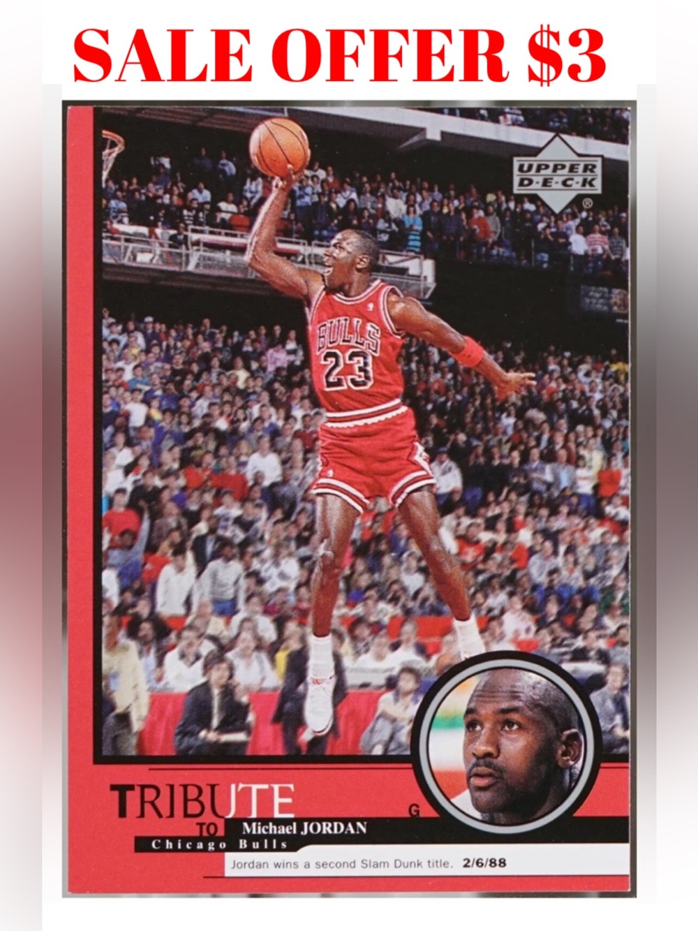 Michael Jordan 1999 Upper Deck lChicago Bulls NBA Sneakers Basketball Card